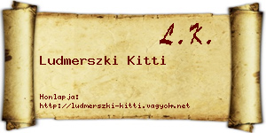 Ludmerszki Kitti névjegykártya